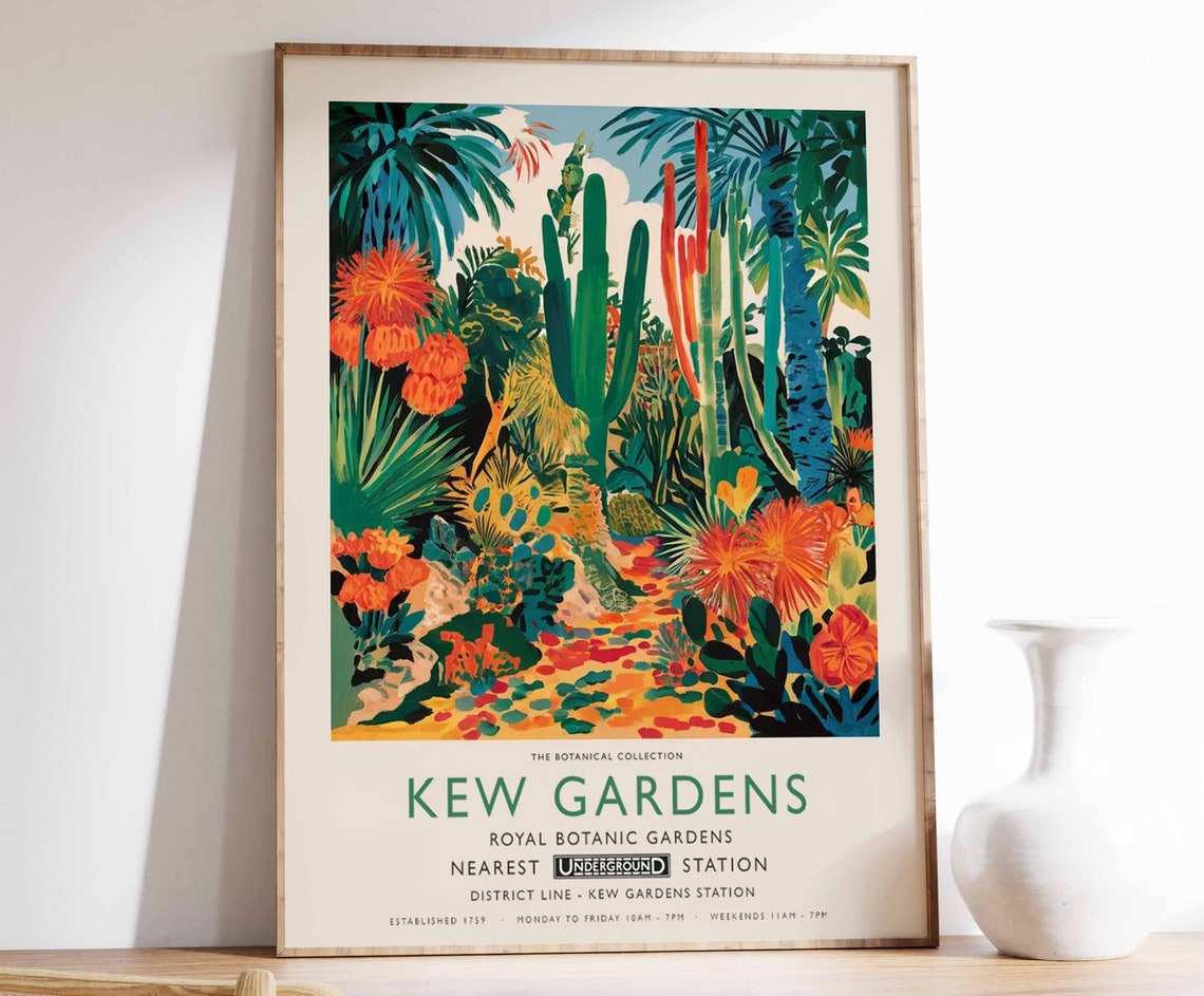 Kew Gardens Tropical Cactus The Botanical Collection Art Poster