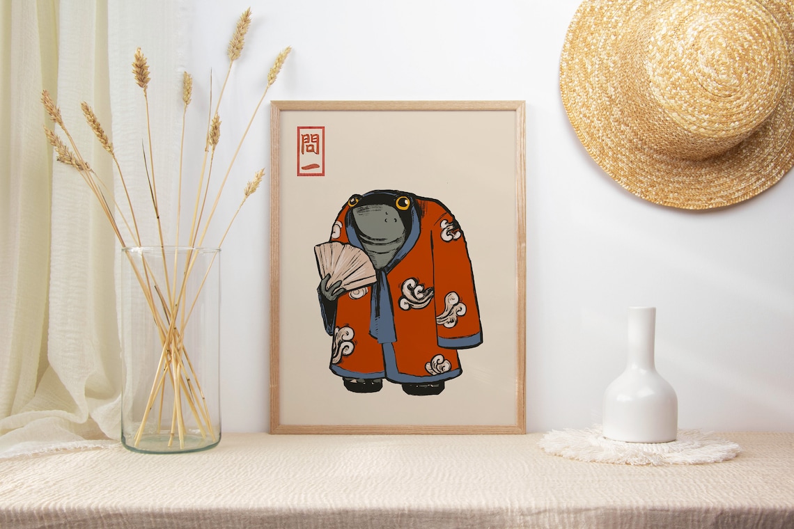 Matsumoto Hoji Frog Vintage Poster Print - Image 2