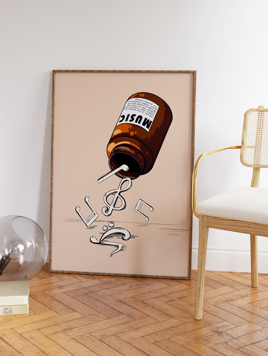 Retro Music Art Print, Music Lovers Decor - Image 3
