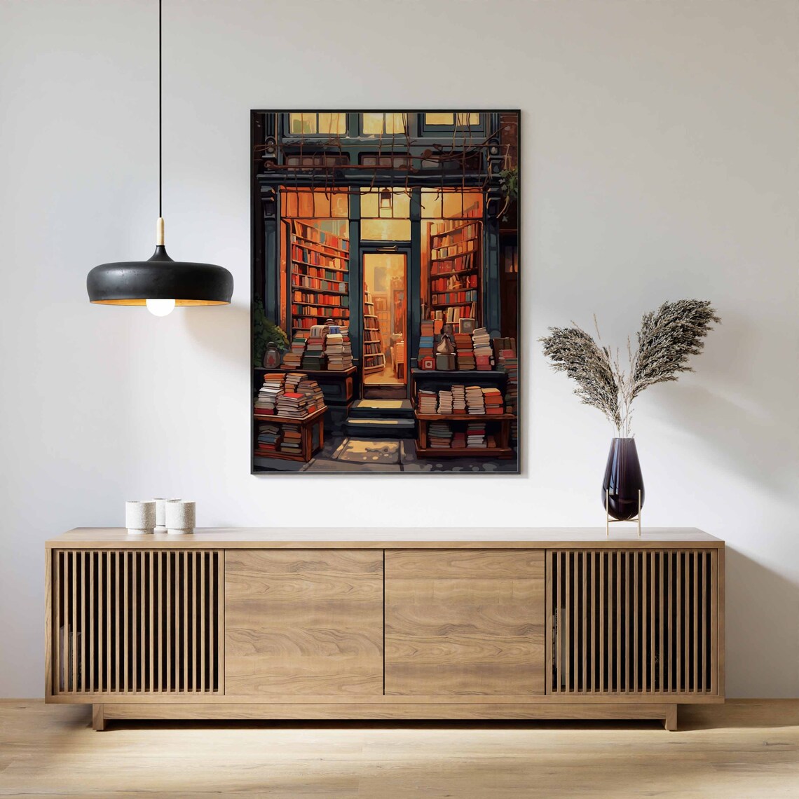 Vintage Book Store Poster, Retro Book Lovers Gift - Image 3