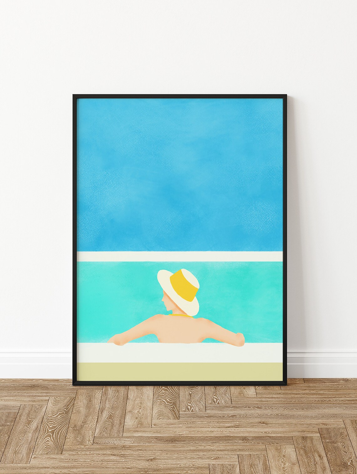 Swimming Pool Art Print, Summer Pool Wall Art - Image 2