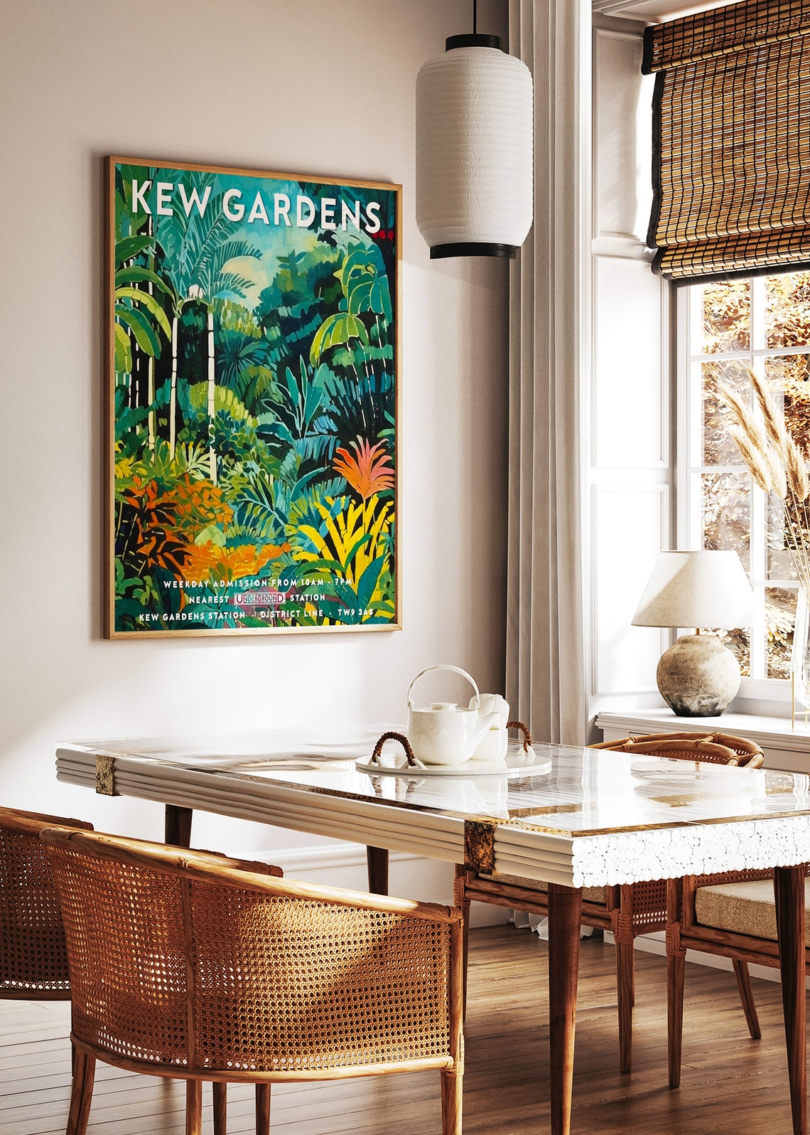 Kew Gardens London Tropical Palm Jungle District Line Poster - Image 3