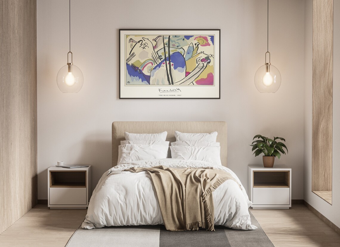 Kandinsky The Blue Rider Bauhaus Abstract Art Print - Image 3