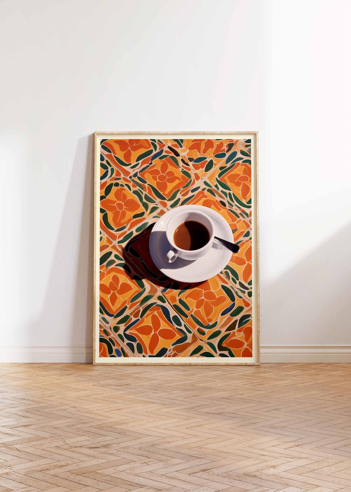 Moroccan Coffee Vintage Cafe Wall Art Print - Image 2