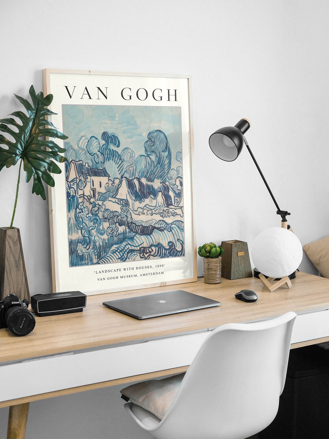 Van Gogh Exhibition Poster, Landscape With Houses - Image 2