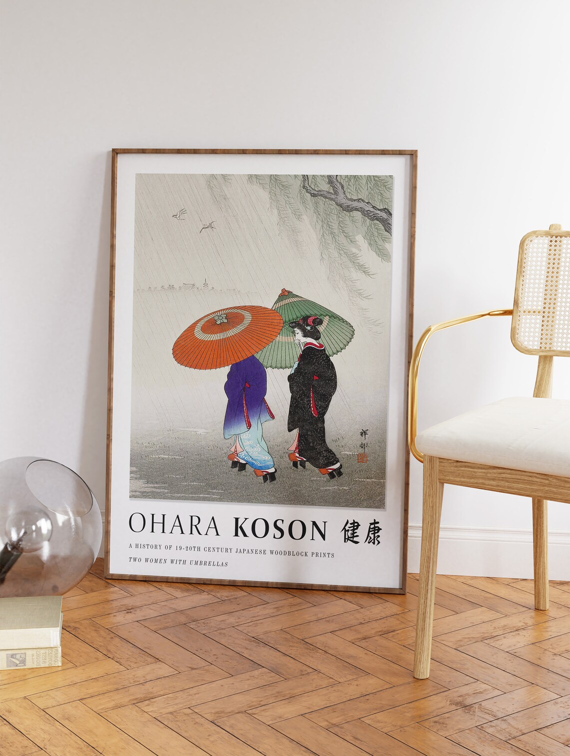Ohara Koson Exhibition Poster, Vintage Japanese Decor - Image 3