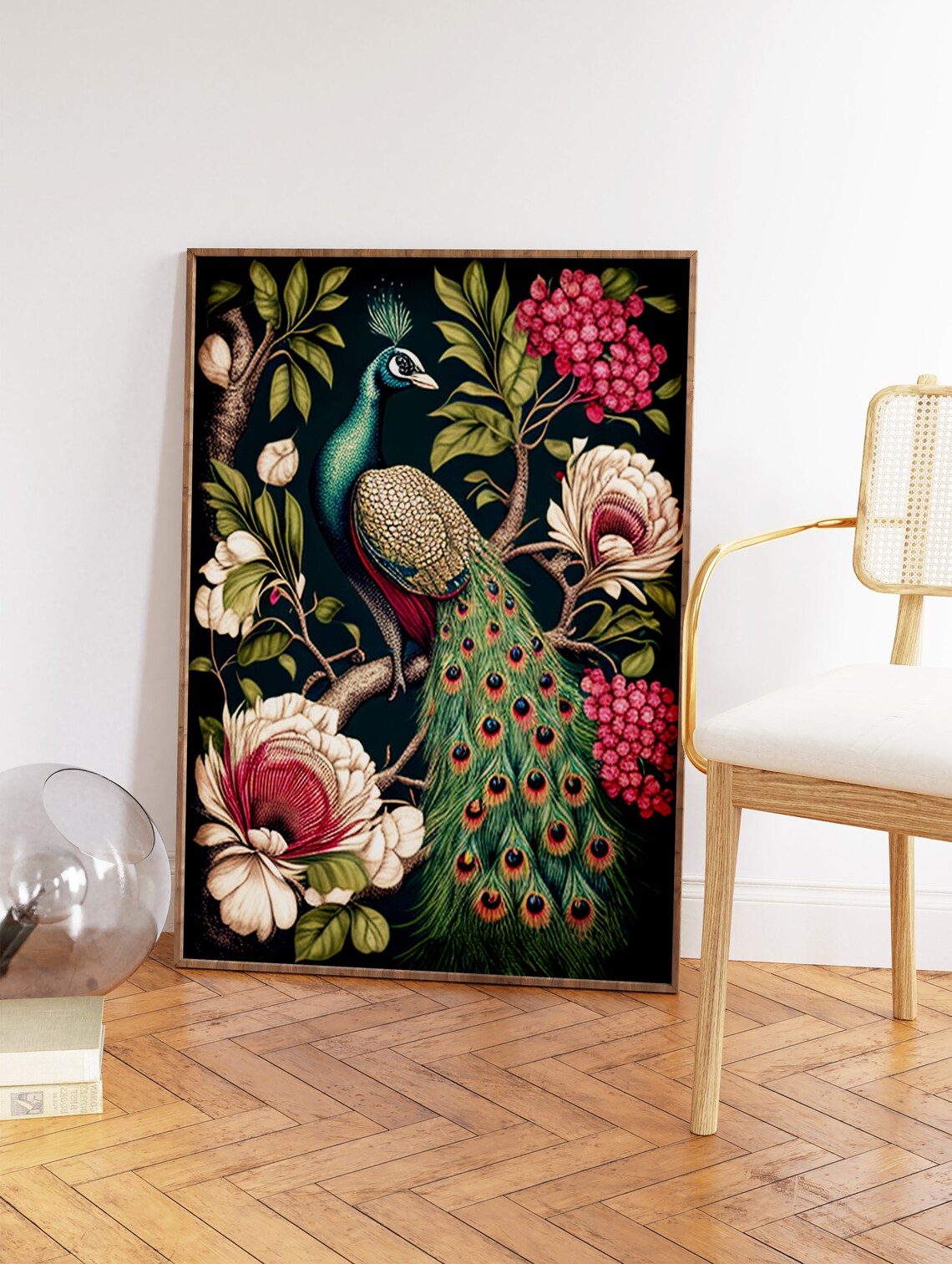 William Morris Peacock Botanical Art Print - Image 2