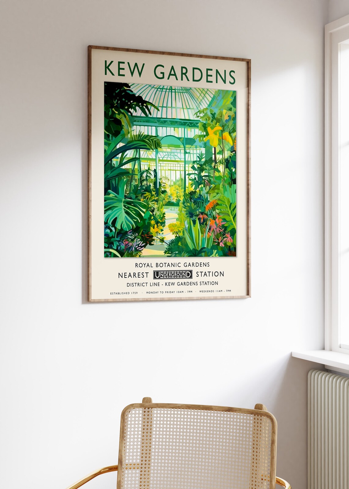 Kew Gardens London Poster, Vintage Botanical Print - Image 3