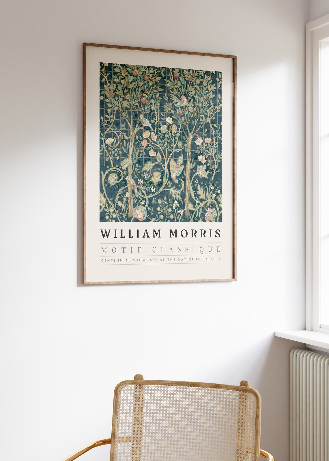 William Morris Motif Classique Floral Exhibition Gallery Poster - Image 3