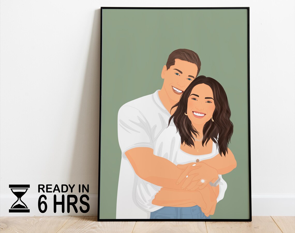 Faceless Portrait Custom Illustration, Personalized