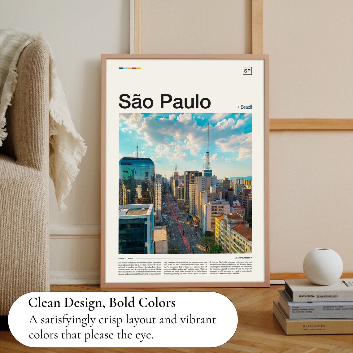 Sao Paulo Brazil Wall Art Print - Image 3