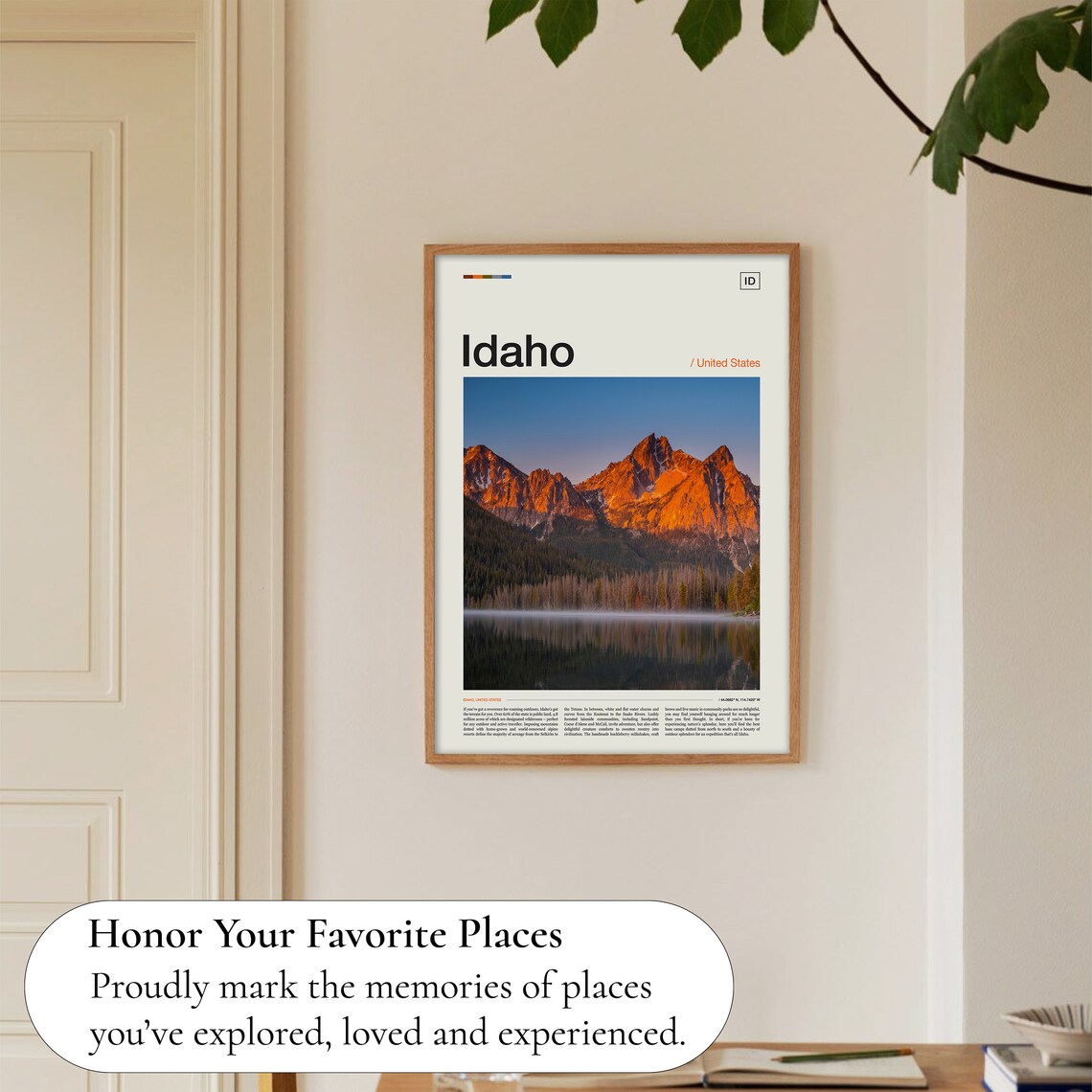 Idaho Travel Poster, USA Place Wall Art - Image 5