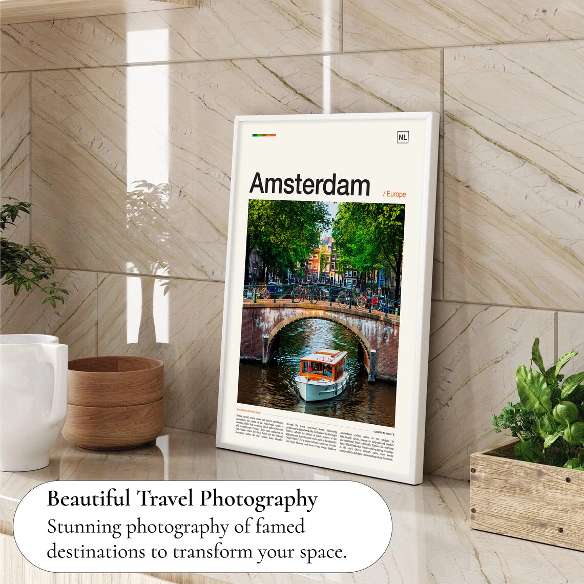Amsterdam Netherlands Gift Travel Poster - Image 4