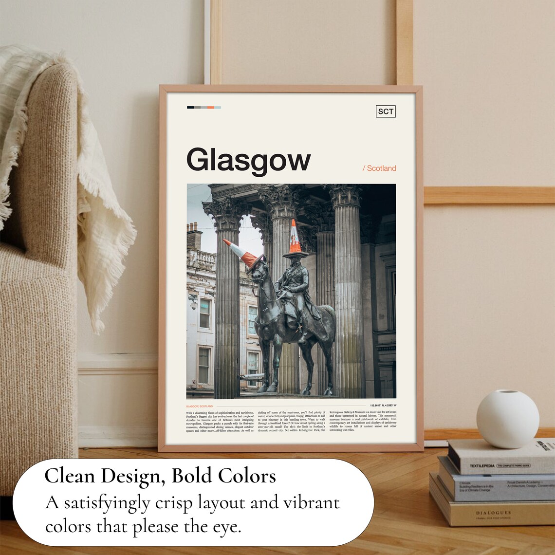 Glasgow Scotland Travel Poster - Image 3