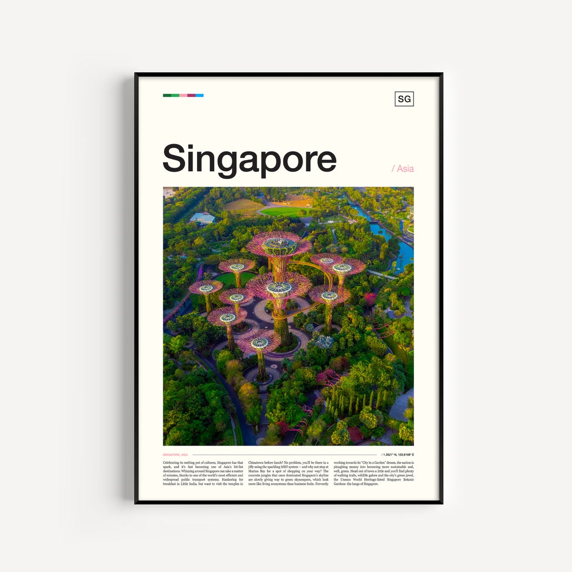 Singapore Print Singapore Wall Art Singapore Art Print Singapore Poster Singapore Travel Print Singapore Photo Singapore Photography