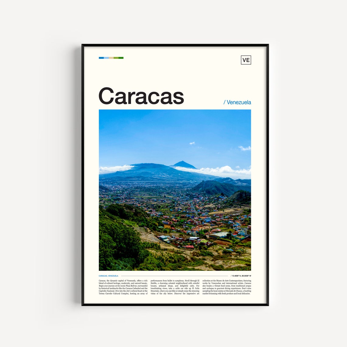 Caracas Print Caracas Poster Caracas Wall Art Caracas Art Print Caracas Artwork Caracas Photo Venezuela Print Caracas Gift