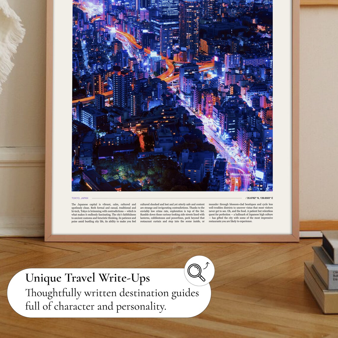 Tokyo Skyline Travel Poster, Japan Wall Art - Image 2
