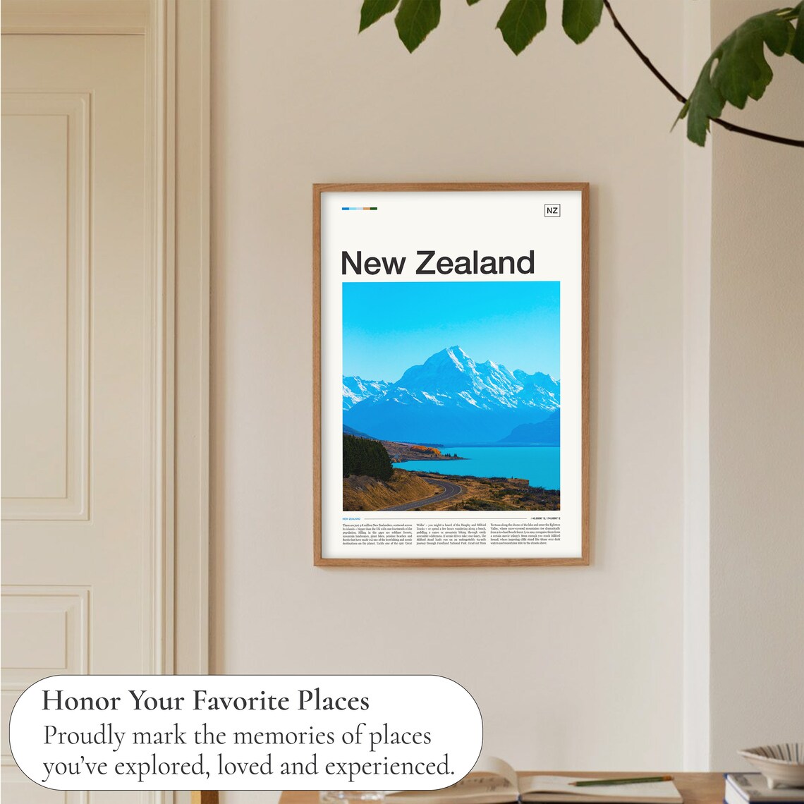 New Zealand Travel Poster, Place-Inspired Wall Art - Image 5
