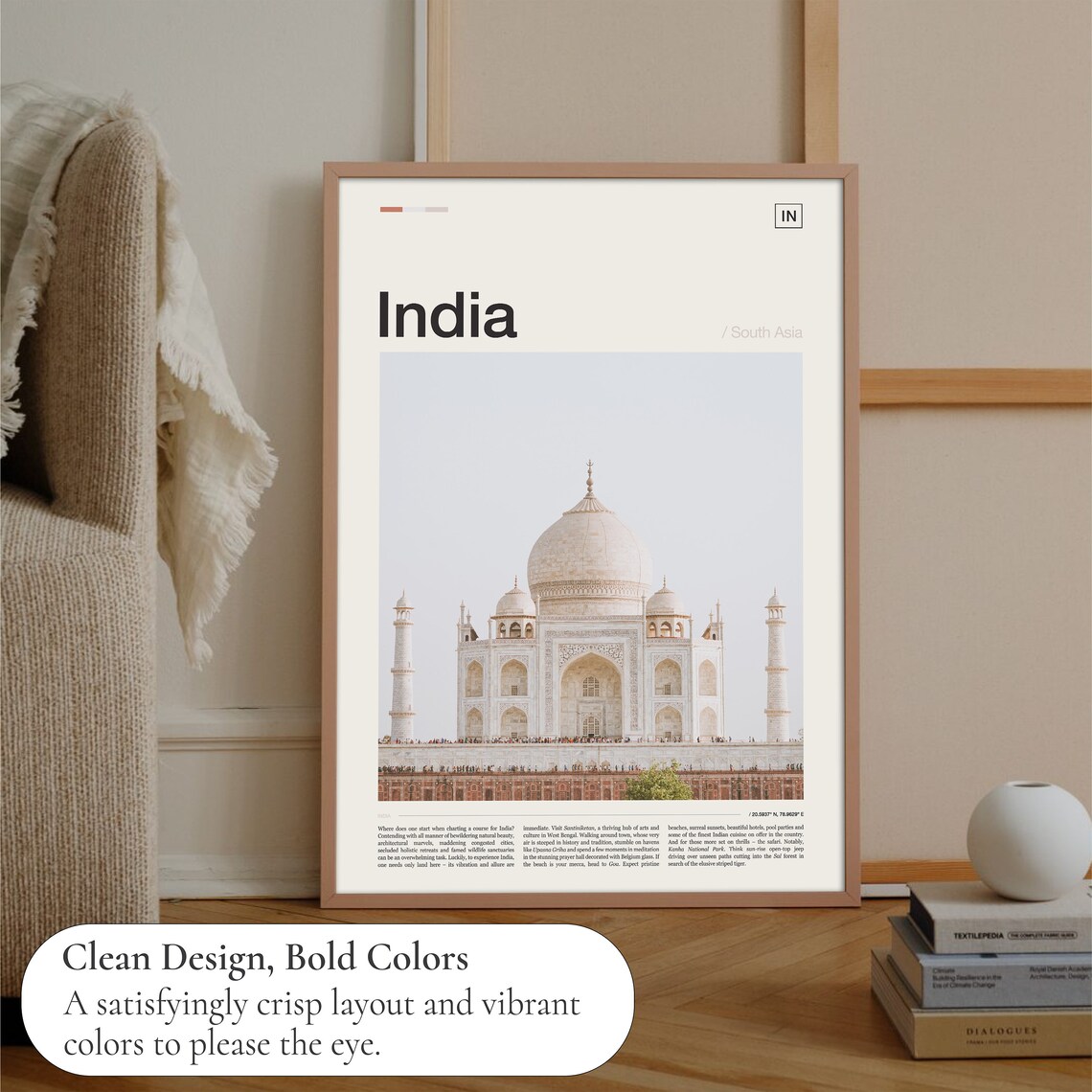 India Print India Poster India Wall Art India Art Print India Travel Poster India Photo India Artwork Taj Mahal Print Taj Mahal Art - Image 3