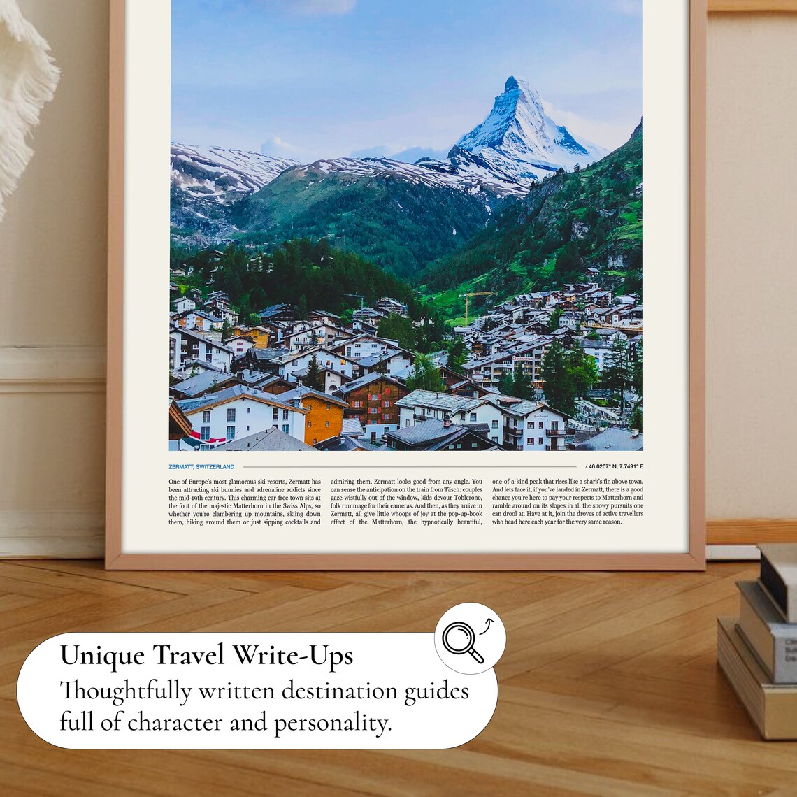 Zermatt Switzerland Matterhorn Alpine Village Peaks Travel Poster - Image 2