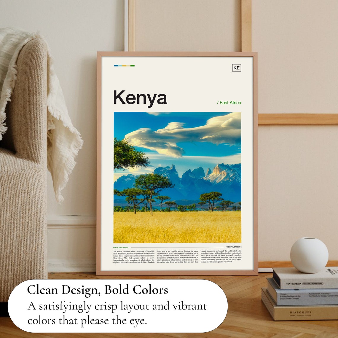 Kenya Print Kenya Poster Kenya Wall Art Kenya Art Print Kenya Artwork Kenya Photo Kenya Africa Africa Print Africa Poster Africa Art - Image 3