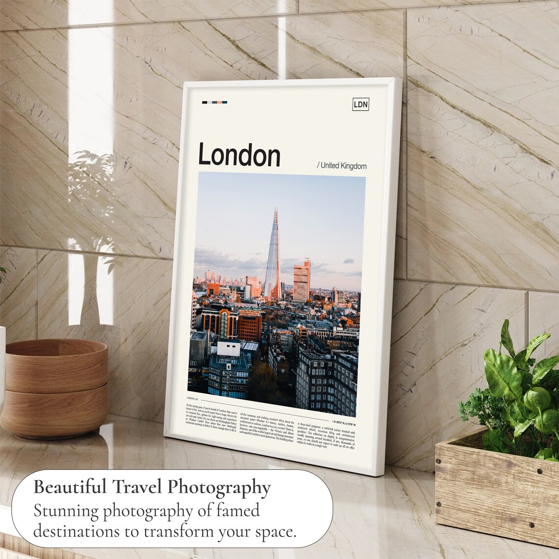 London Travel Poster, London Photography Art Print - Image 4