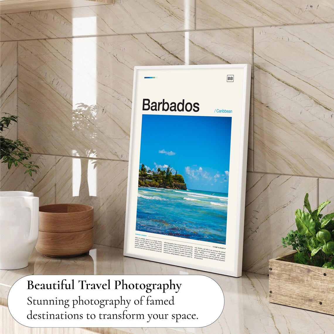 Barbados Caribbean Decor Travel Poster - Image 4
