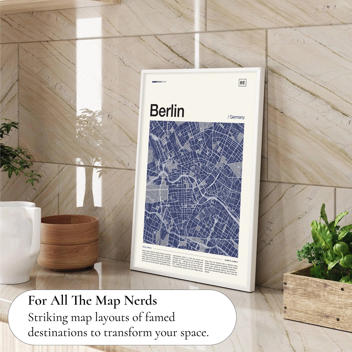 Berlin Map Poster, Travel Wall Art Print - Image 4