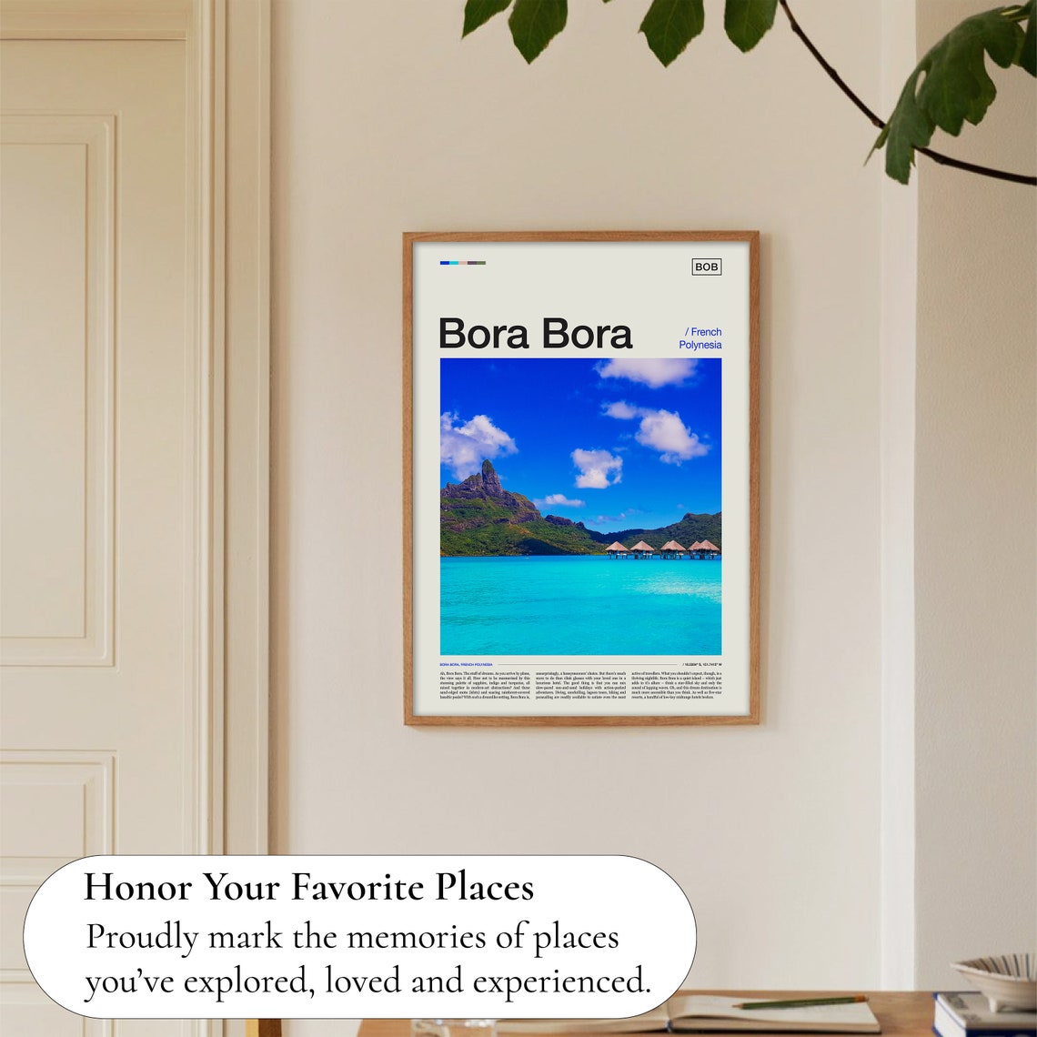 Bora Bora Overwater Bungalows Turquoise Lagoon Paradise Poster - Image 5