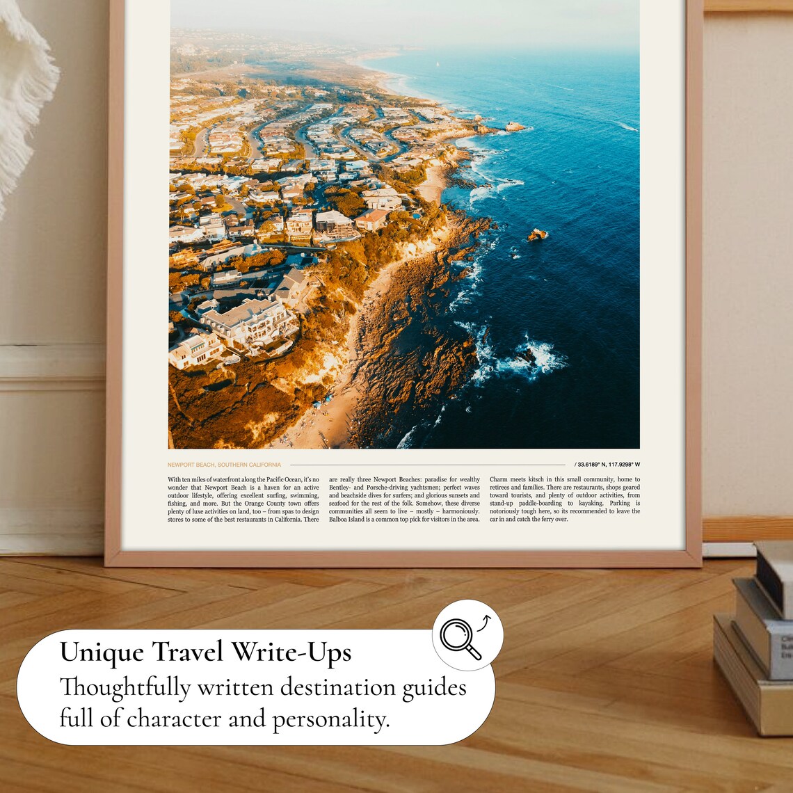 Newport Beach Travel Poster, Ocean & Beach Decor - Image 2