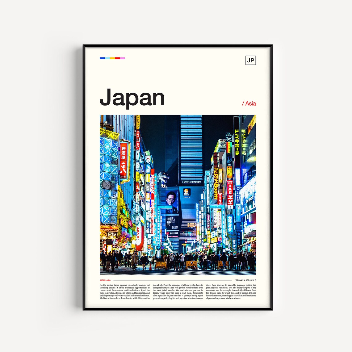 Tokyo Japanese Poster Travel Poster