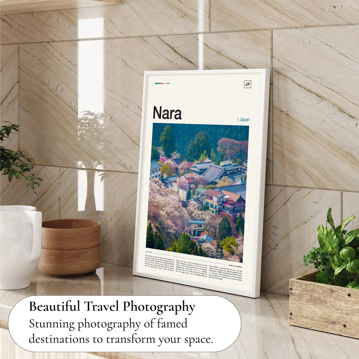 Nara Japan Travel Poster, Asia Wall Art Print - Image 4