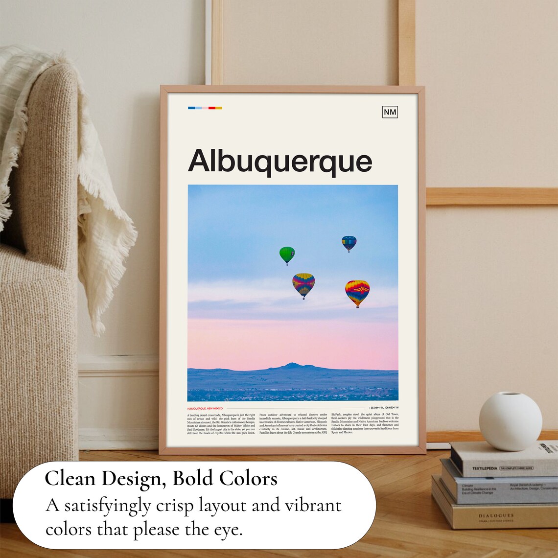 Albuquerque, New Mexico Travel Poster Art Print - Image 3
