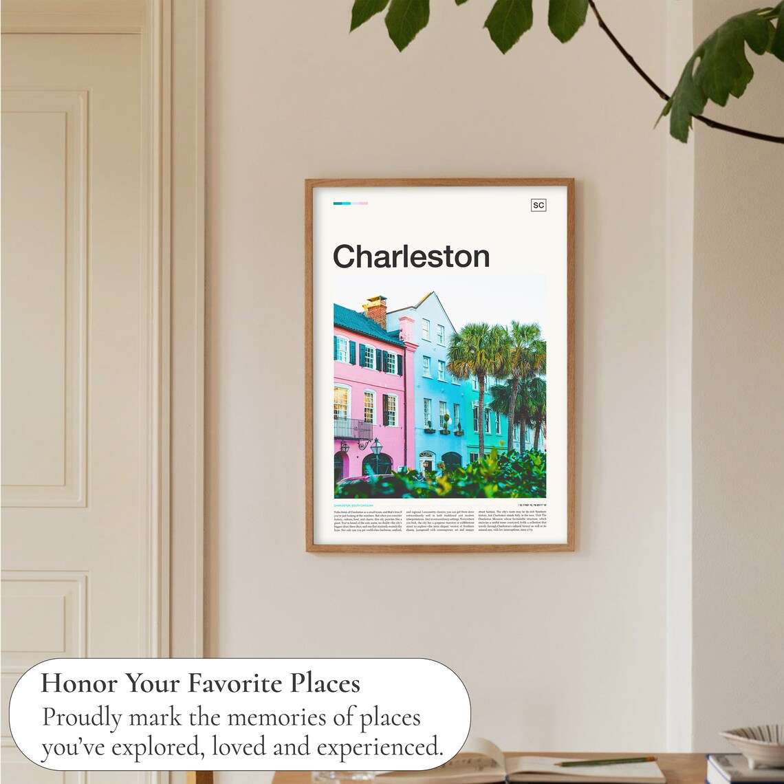 Charleston Travel Poster, South Carolina Wall Art - Image 5