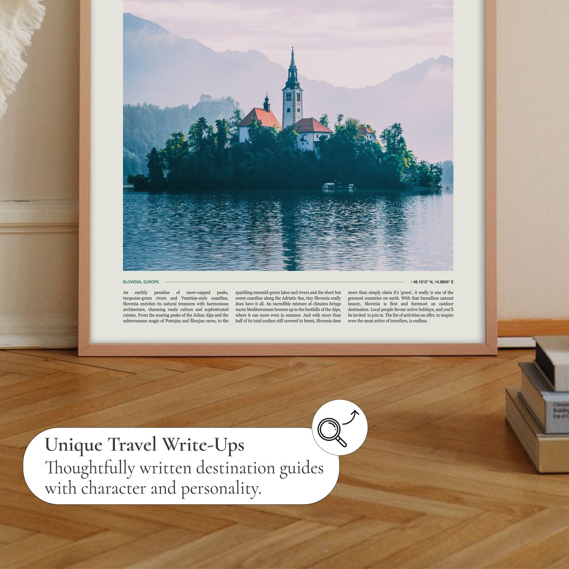Slovenia Europe Lake Bled Island Church Mountain Photo Travel Poster - Image 2