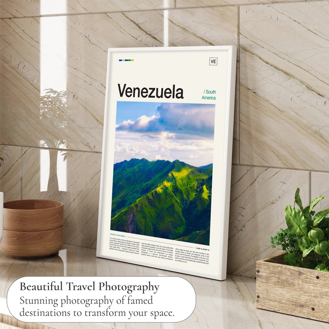 Venezuela Print Venezuela Poster Venezuela Art Print Venezuela Wall Art Venezuela Photo Venezuela Photography Venezuela Travel - Image 4