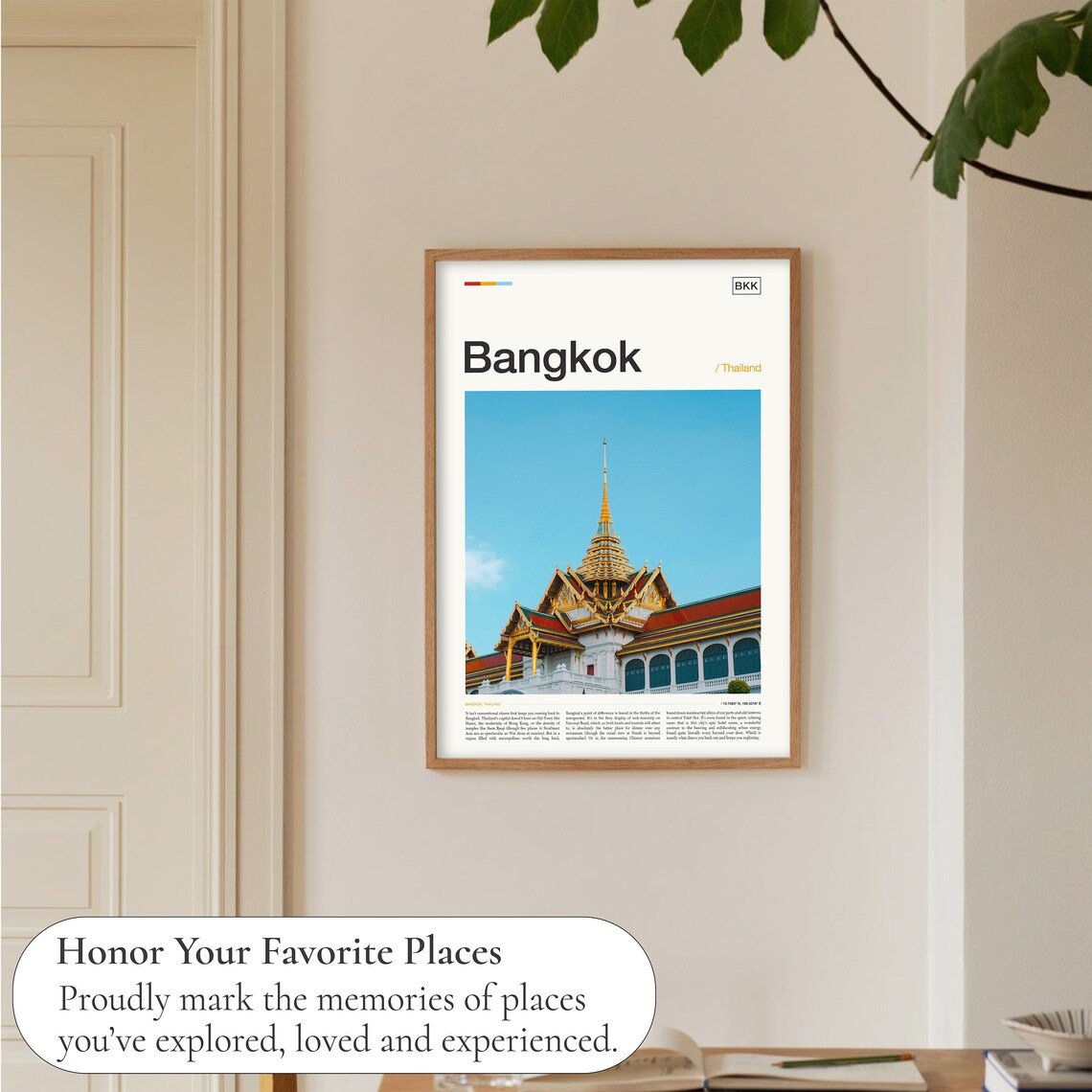 Bangkok Travel Poster, Thailand Art Print - Image 5