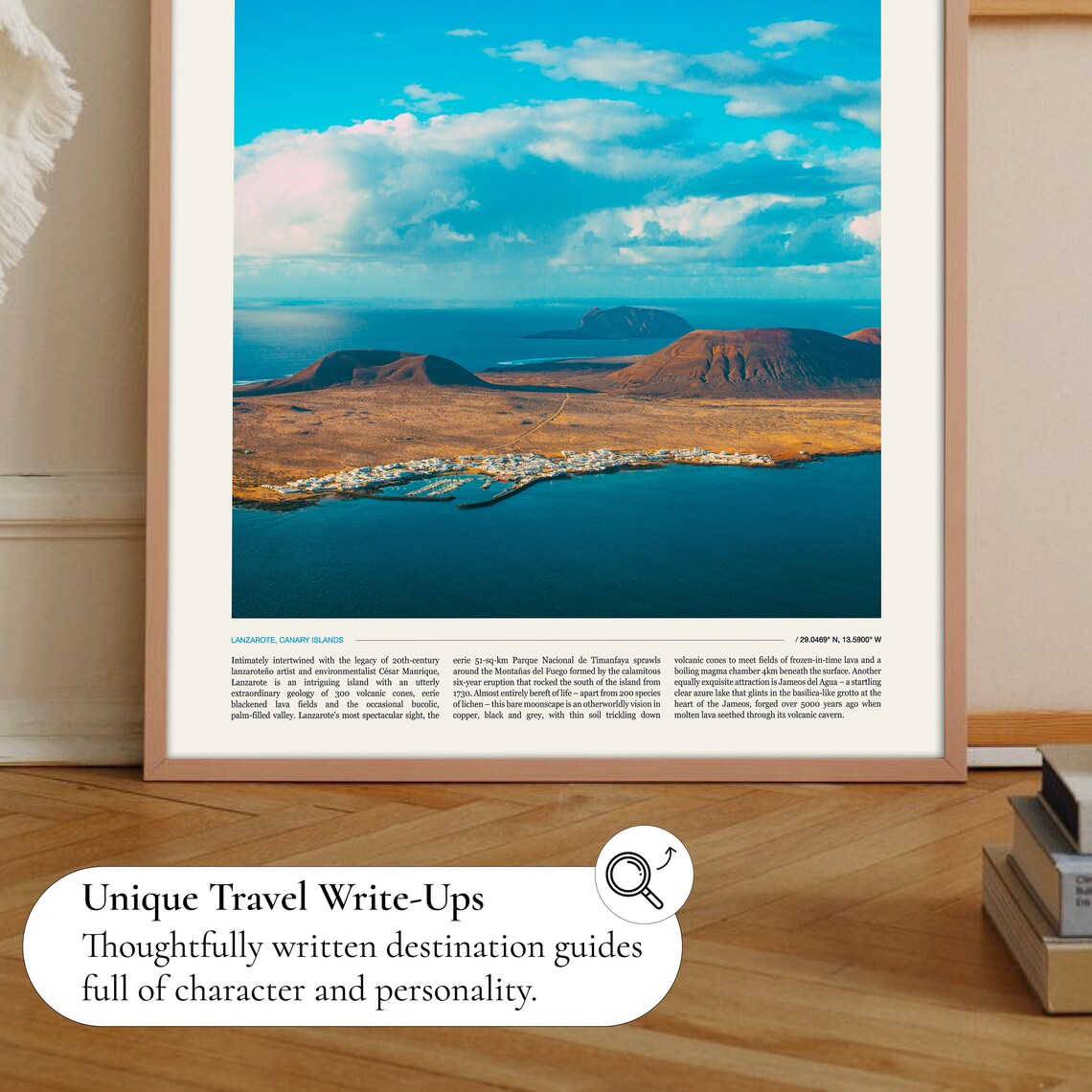 Lanzarote Volcanic Landscape Canary Islands Lava Fields Photo Poster - Image 2