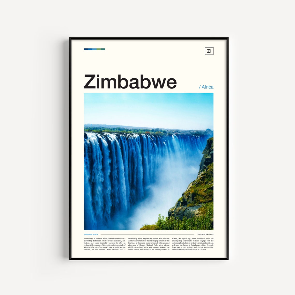 Zimbabwe Travel Zimbabwe Art Zimbabwe Photo Africa Print African Wall Art African Decor Africa Poster Travel Poster Zimbabwe Poster