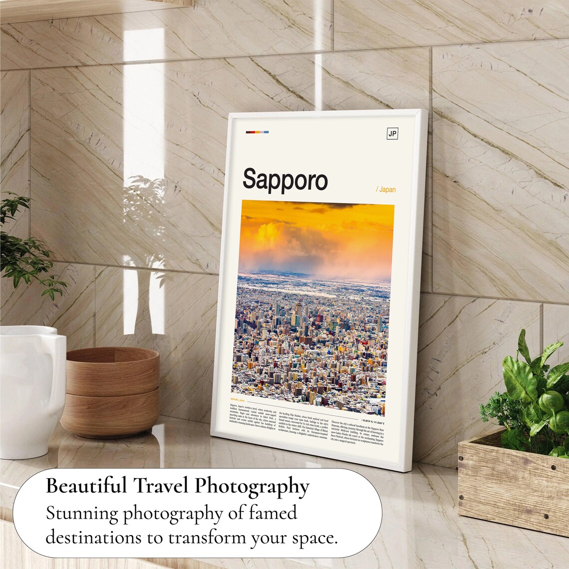 Sapporo Hokkaido Japan Travel Poster - Image 4
