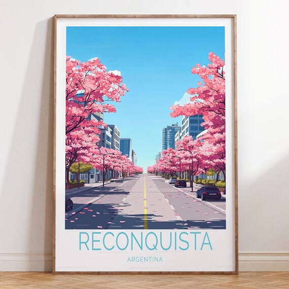 Reconquista Argentina Travel Poster Wall Art Print Home Decor Gifts Birthday