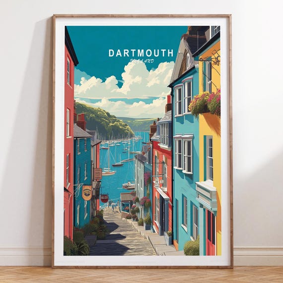 Dartmouth Minimalist Cityscape Travel Poster