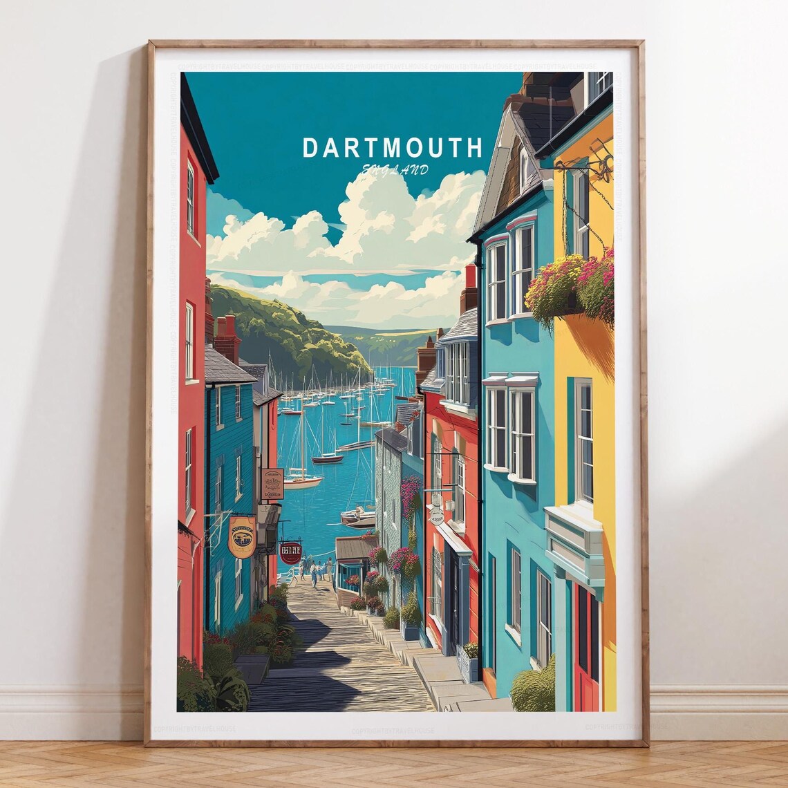 Dartmouth Minimalist Cityscape Travel Poster