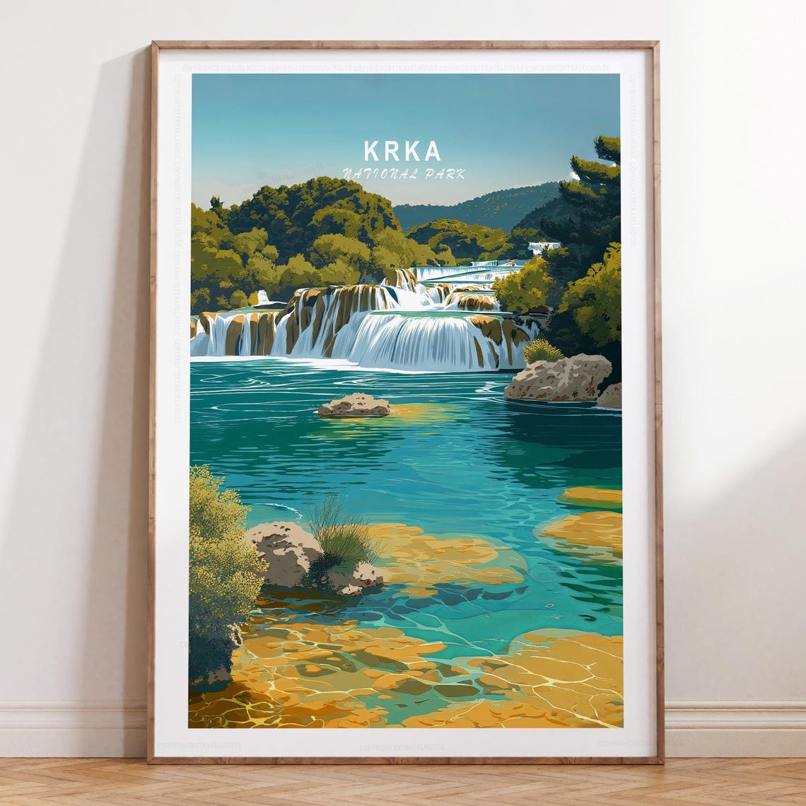 Krka National Park Croatia Cascades and Emerald River Poster