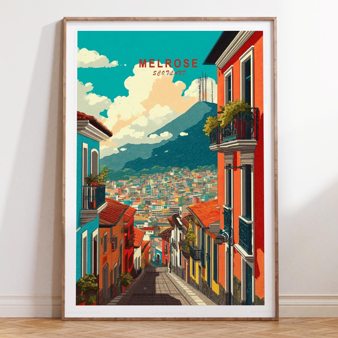 Quito Travel Poster Ecuador Print Wall Art Minimalist Birthday Present