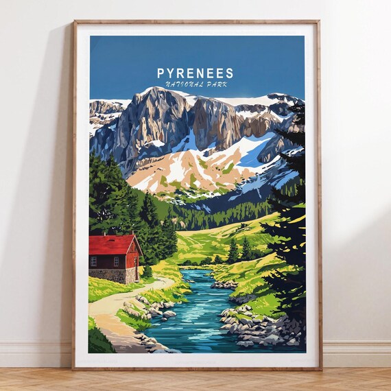 Pyrenees National Park Alpine Cabin in Green Mountain Valley Poster