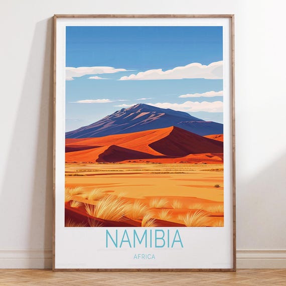 Namibia Africa Travel Wall Art Poster Print Custom Home Decor Gifts