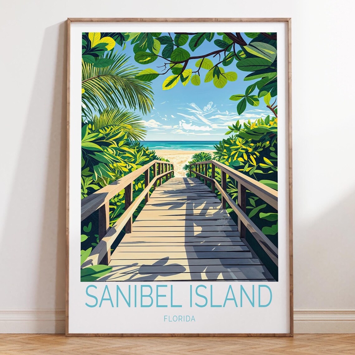 Sanibel Island Florida Travel Poster, Travel Poster