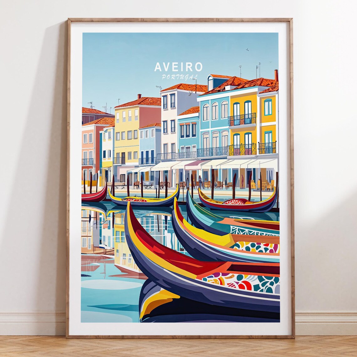 Aveiro Custom Travel Poster, Portugal Art Print