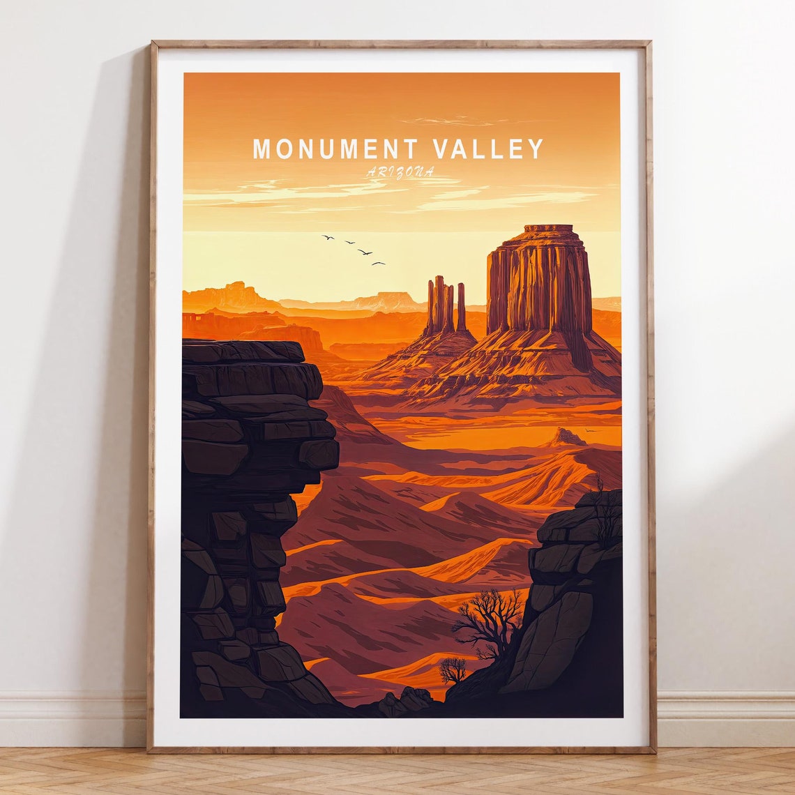 Monument Valley Travel Poster Monument Valley Arizona Wall Art Arizona Travel Print City Personalised Gifts Travel Gifts